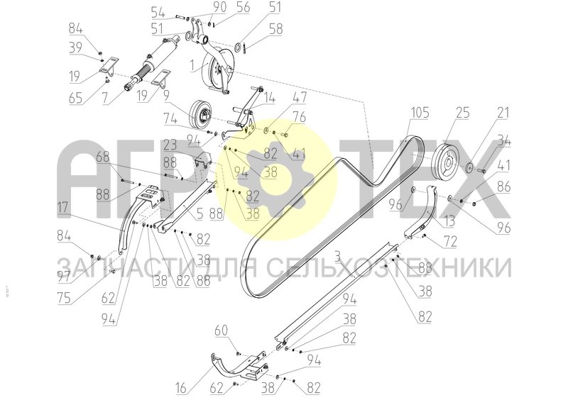 Установка привода выгрузки (181.29.06.000) (№19 на схеме)